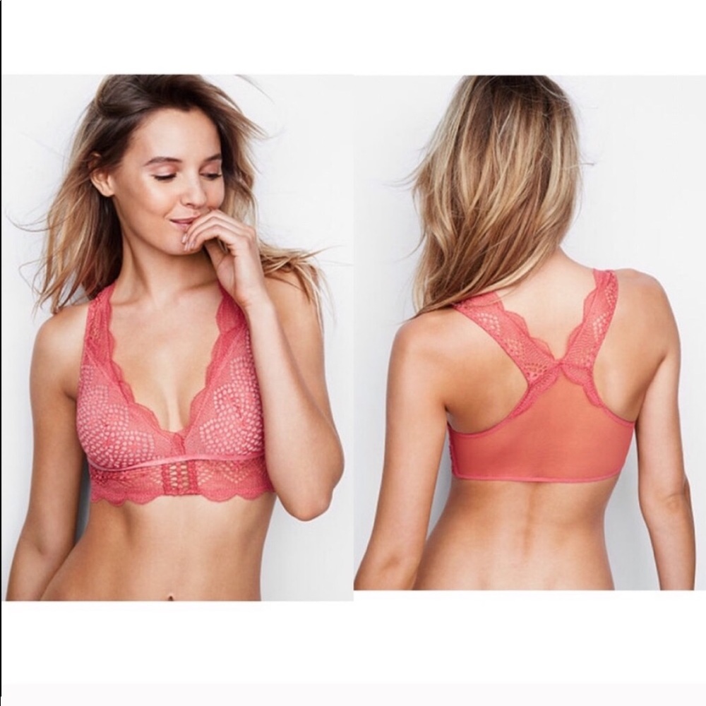 Victoria’s Secret Lace & Mesh Plunge Bralette